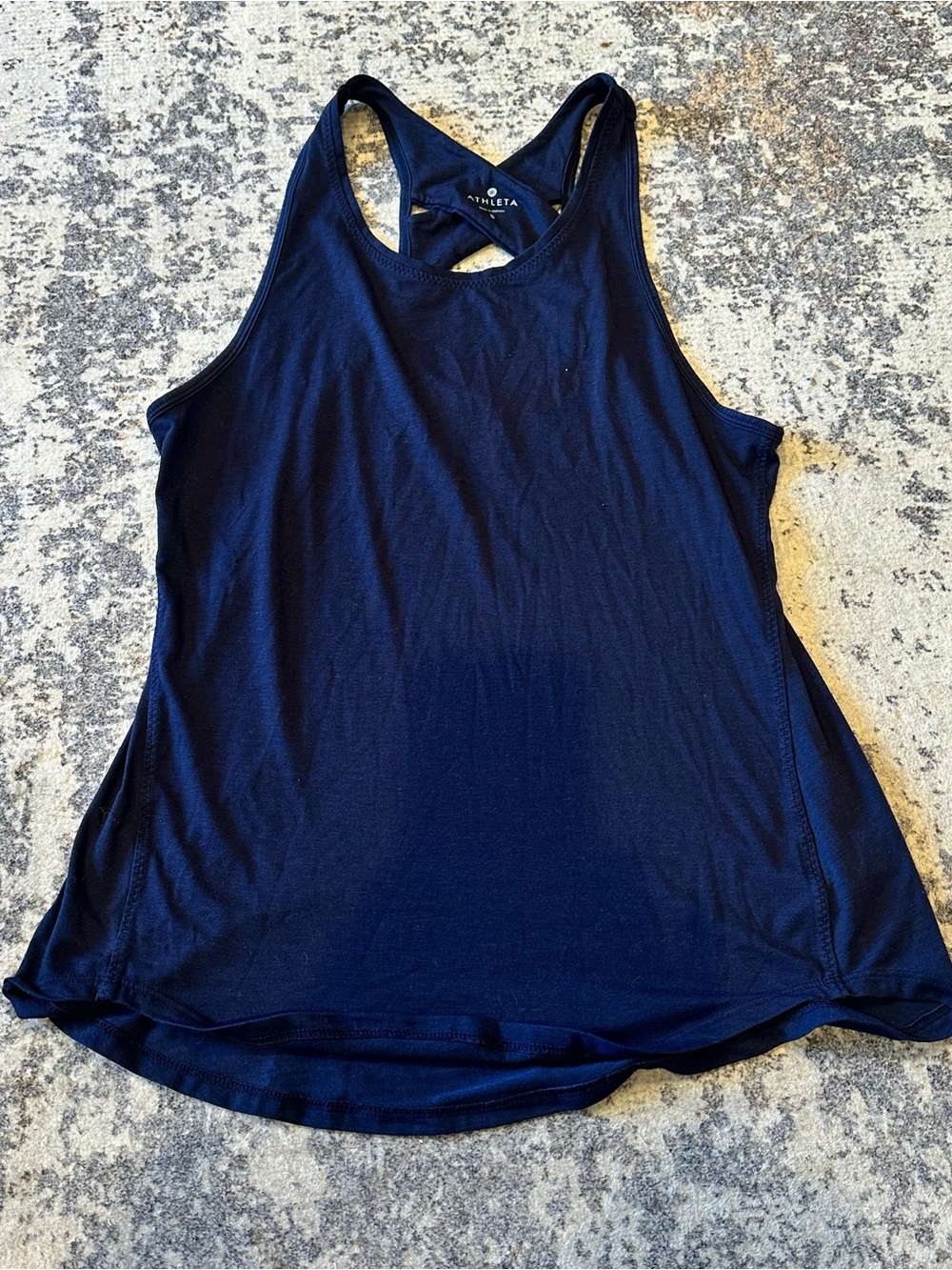 EUC Athleta Navy Yogini Tank Top—Sz Small